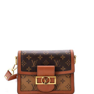 Louis Vuitton Mini Dauphine Shoulder Bag Reverse Monogram Canvas